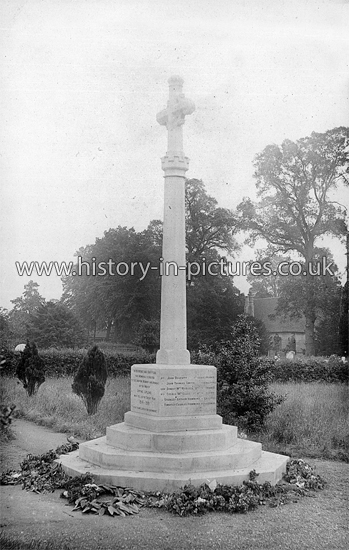 War Memorial, All Saints Church, Old Epping, Essex. c.1919